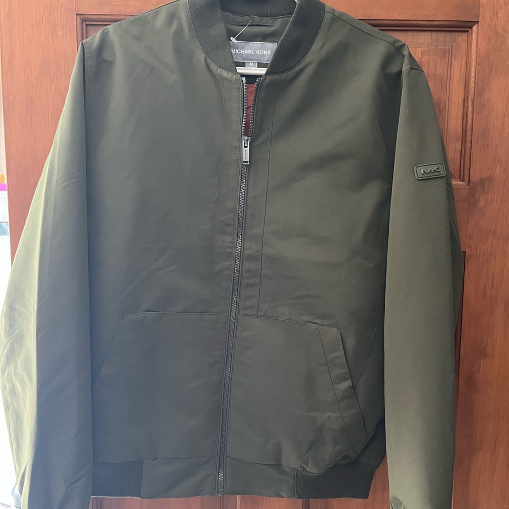 Michael Kors Olive Bomber Jacket